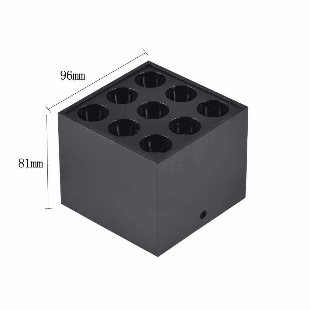  Spot Sobrepor Nordecor Downlight Powerus 9 Focos 18 watts 4000K Preto IRC90 38° Bivolt 96x96x81mm 6811
