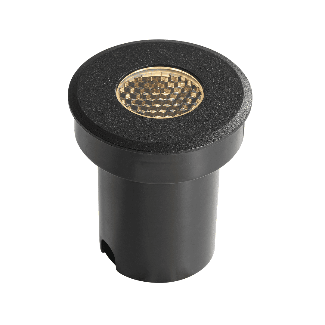 Embutido de Solo Nordecor Senf 5 watts 24° 2700K IP67 Preto Bivolt IRC90 Ø65x75mm 6848