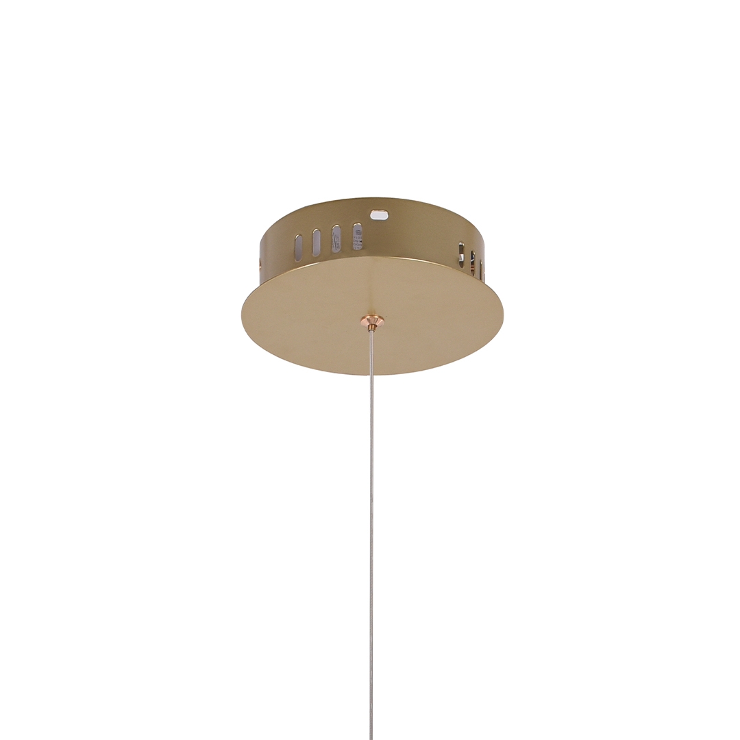 Pendente Nordecor Zier 28 Watts 3000K Dourado Fosco Ø600mm 2867