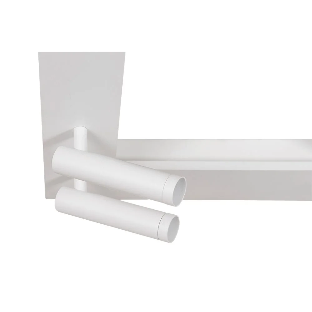 Plafon Arandela Usina Pegasus Retangular 115,2 watts 3000K com 2 Spots Beer 680x680x75mm 19475/68LED3