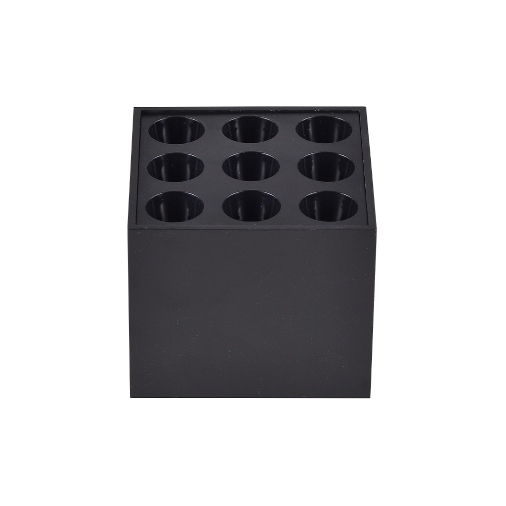  Spot Sobrepor Nordecor Downlight Powerus 9 Focos 18 watts 4000K Preto IRC90 38° Bivolt 96x96x81mm 6811