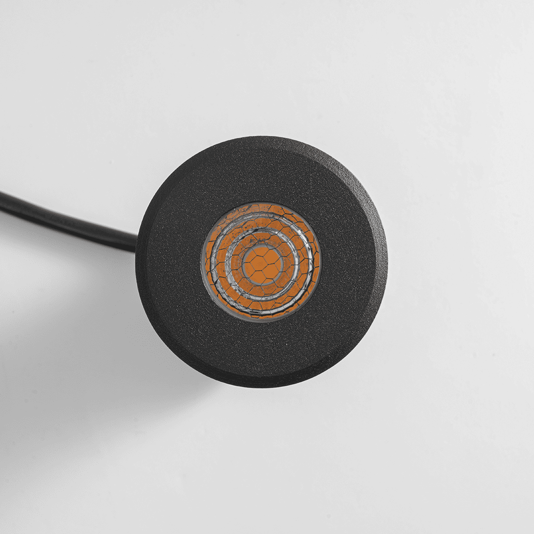 Embutido de Solo Nordecor Senf 5 watts 24° 2700K IP67 Preto Bivolt IRC90 Ø65x75mm 6848