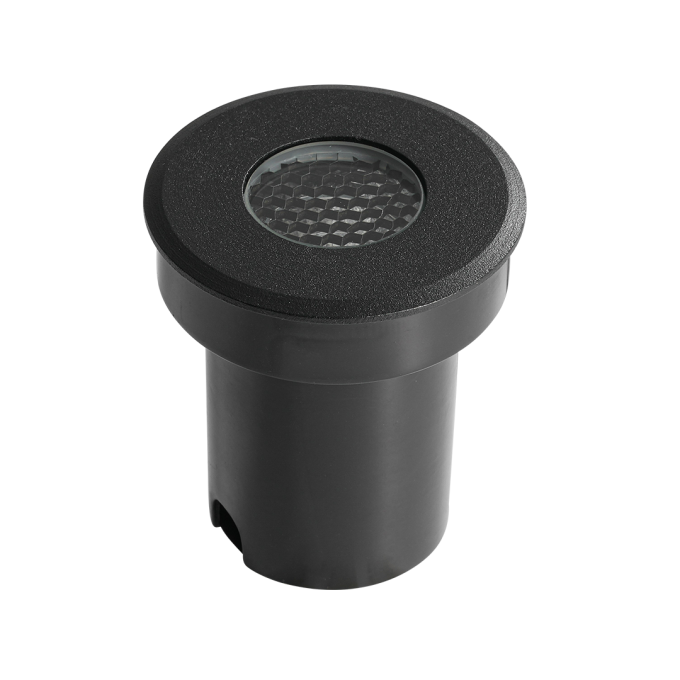 Embutido de Solo Nordecor Senf 5 watts 24° 2700K IP67 Preto Bivolt IRC90 Ø65x75mm 6848