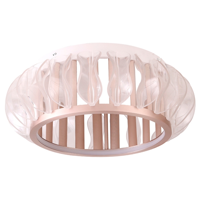 Plafon Nordecor Wavy 36 watts 2700K Ouro Champagne Ø500x180mm 2947