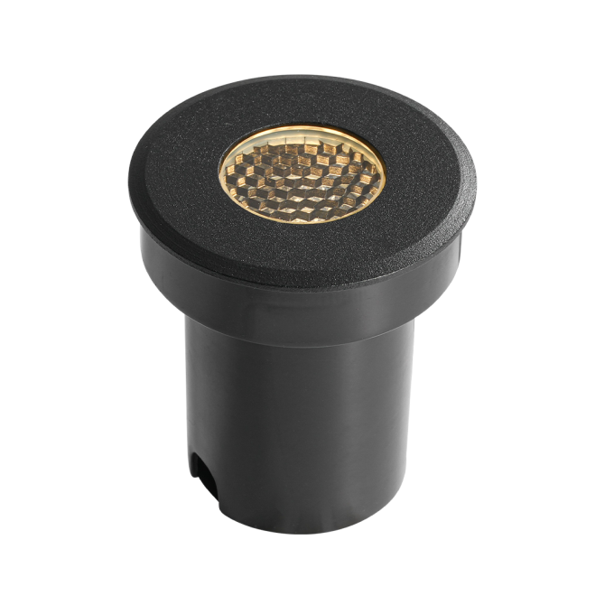 Embutido de Solo Nordecor Senf 5 watts 24° 2700K IP67 Preto Bivolt IRC90 Ø65x75mm 6848