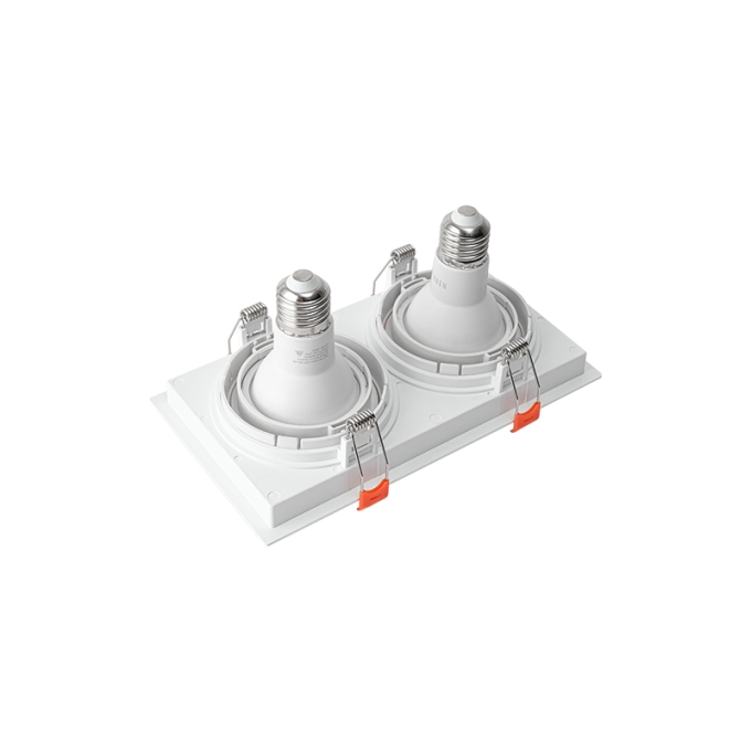 Spot Embutir Nordecor Loyo 2L PAR20 Branco 218x120x15mm 6828