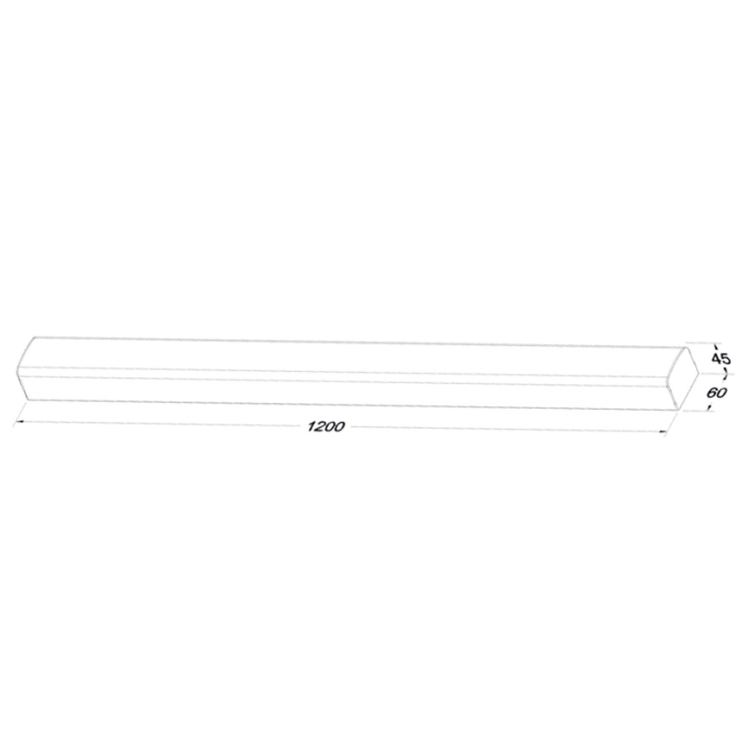 Luminária Led Nordecor Huli 36 watts 3000K Branco Bivolt 1200x60x45mm 4284