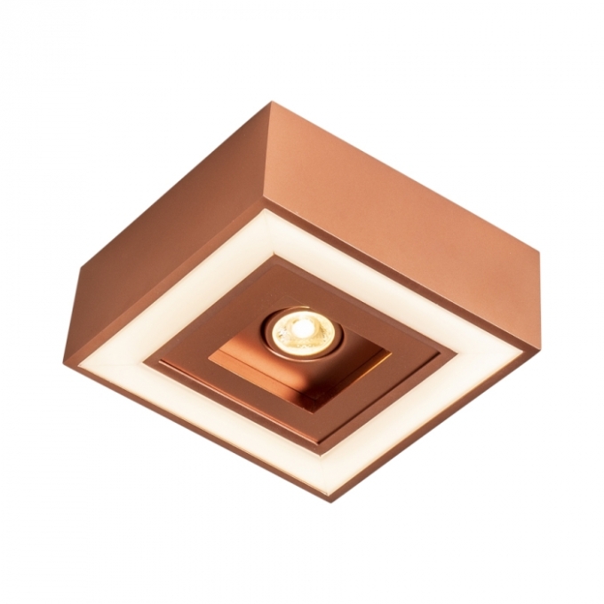 Plafon Bore Pro Usina 1L MR16 + Led 24,4 watts 300x300x80mm 19205/30LED