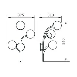 Arandela Usina Zuca 3L G9 375X560X310mm 16857/3