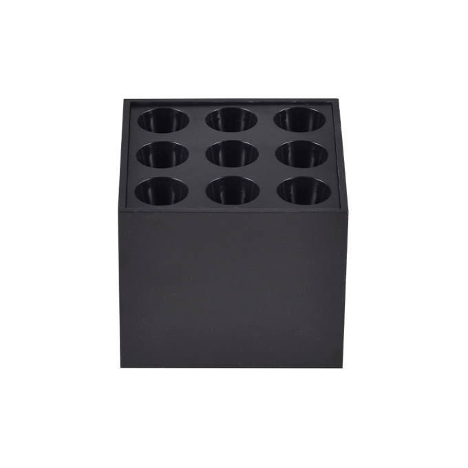  Spot Sobrepor Nordecor Downlight Powerus 9 Focos 18 watts 4000K Preto IRC90 38° Bivolt 96x96x81mm 6811
