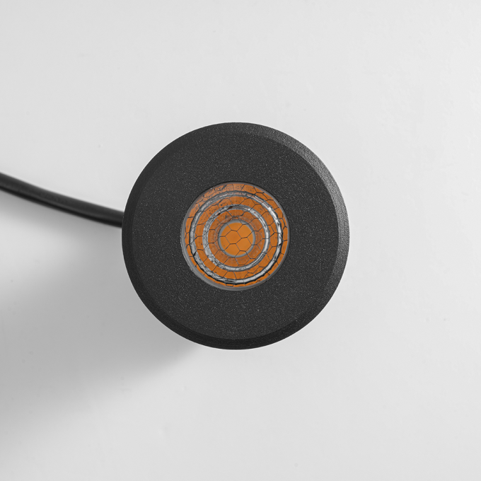 Embutido de Solo Nordecor Senf 5 watts 24° 2700K IP67 Preto Bivolt IRC90 Ø65x75mm 6848