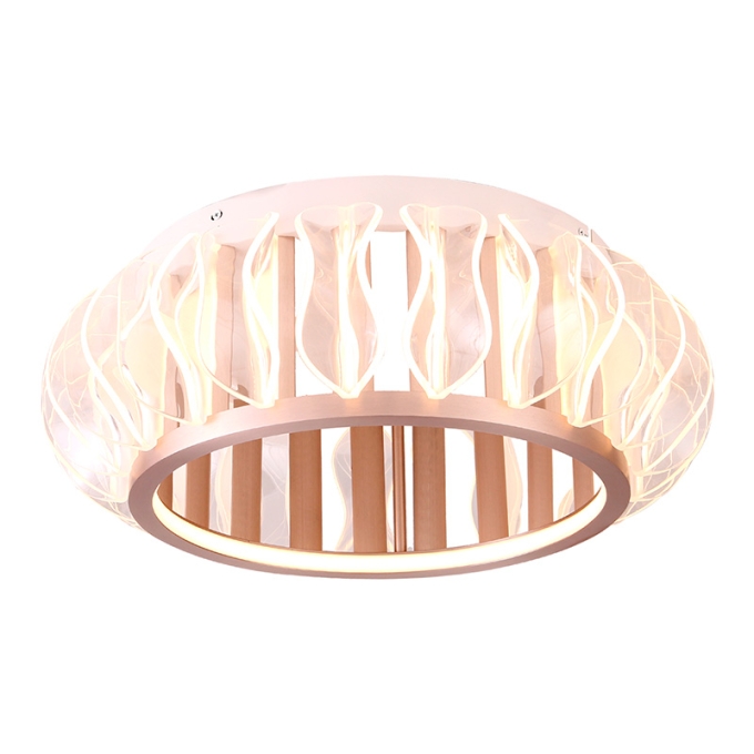 Plafon Nordecor Wavy 36 watts 2700K Ouro Champagne Ø500x180mm 2947
