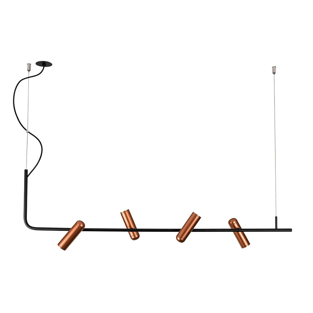Pendente Usina Dallas por Leo Shehtman 4L MR16 975X125X270mm 50085/4