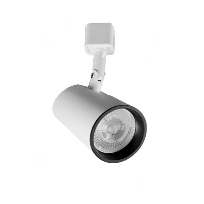 Spot para Trilho Moon Pipe Branco com Fundo Preto MR16 (Dicróica) Ø60x115mm 1010303