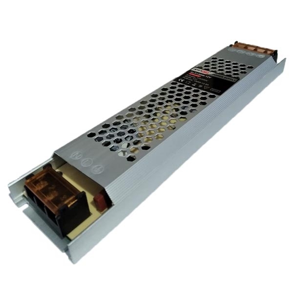 Fonte 12V Slim Alpertone 12,5A 150 watts IP20 Bivolt 233x53x22mm 2960