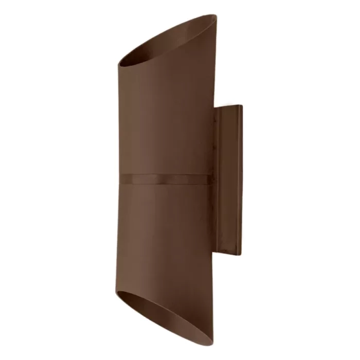 Arandela Moon Paris Chanfrada 2 Fachos Marrom 2L MR16 (Dicróica) 260x80x72mm 1080934