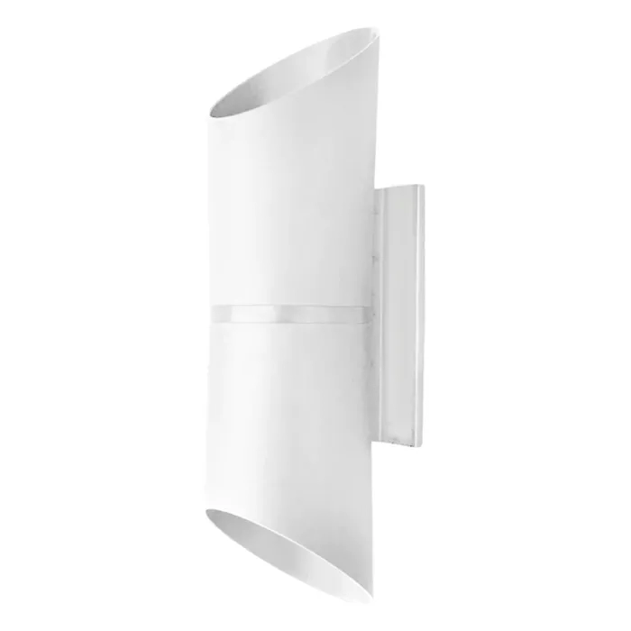 Arandela Moon Paris Chanfrada 2 Fachos Branco 2L MR16 (Dicróica) 260x80x72mm 1080932