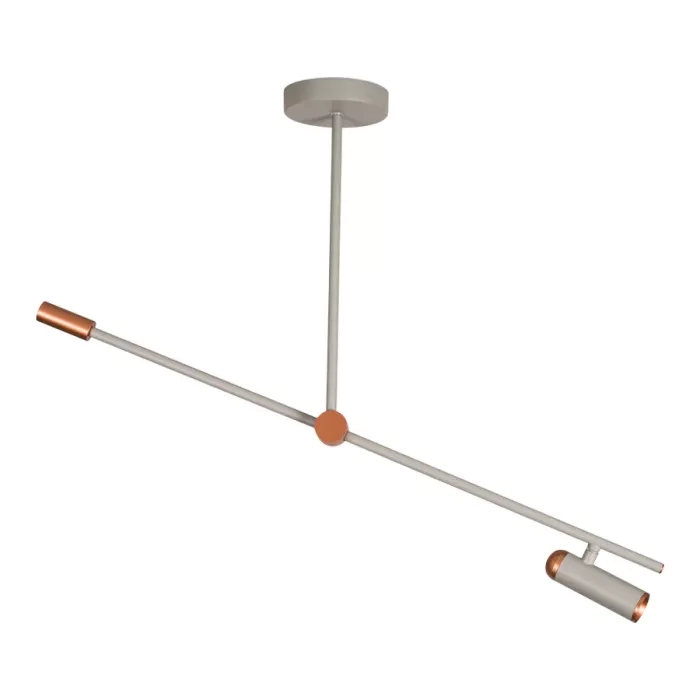 Pendente Usina Dallas Haste Fixa Horizontal por Leo Shehtman 1L MR16 Ø150X420X790mm 50080/40 