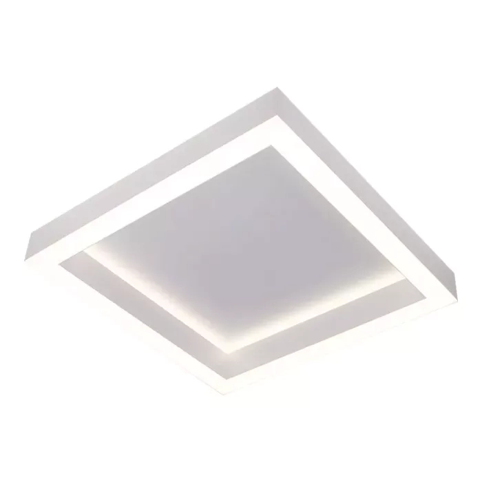 Plafon Usina LED Dobby Alumínio 90 watts Bivolt 400X400X75mm 19680/40LED