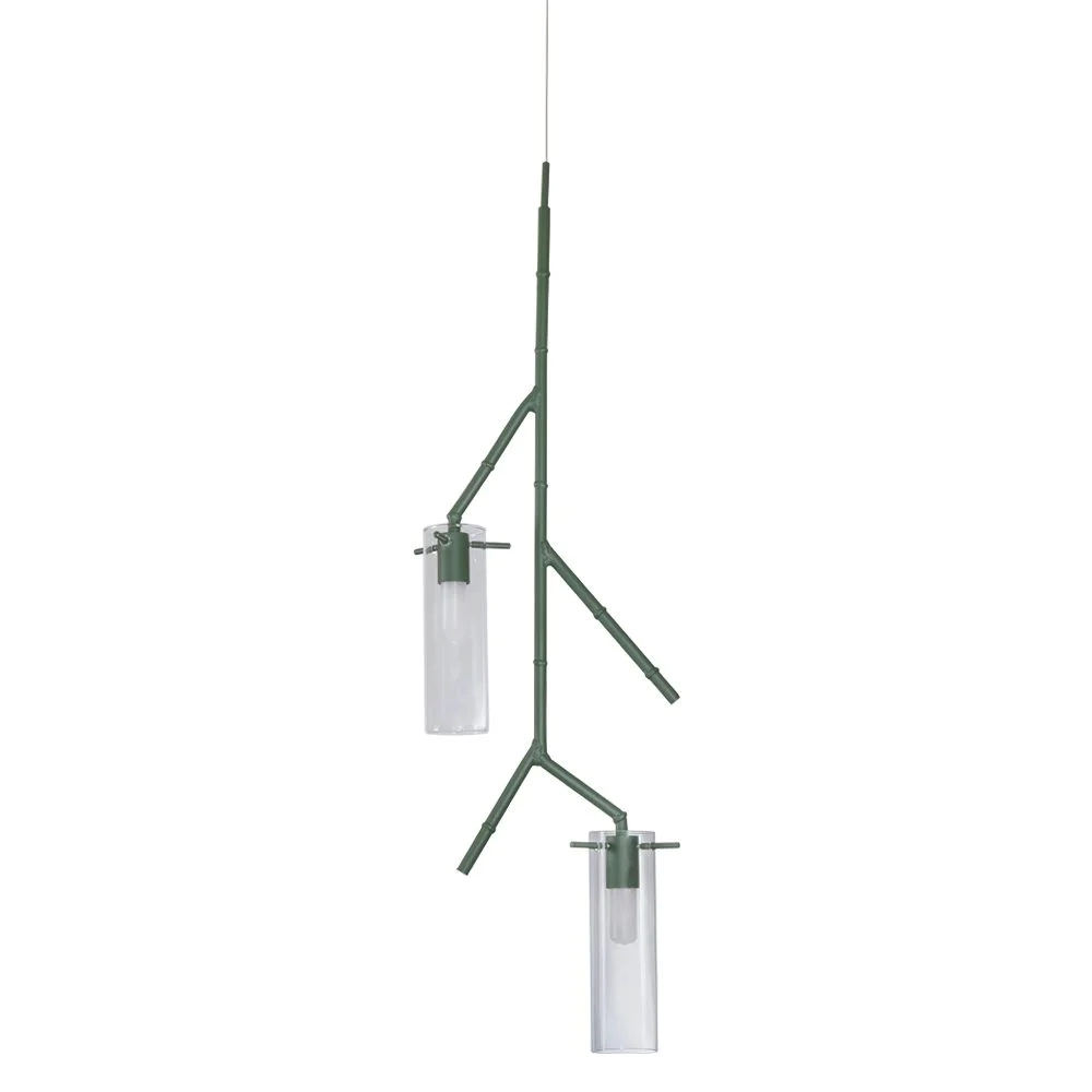 Pendente Usina Bambu 2L G9 245X65X875mm 16064/2