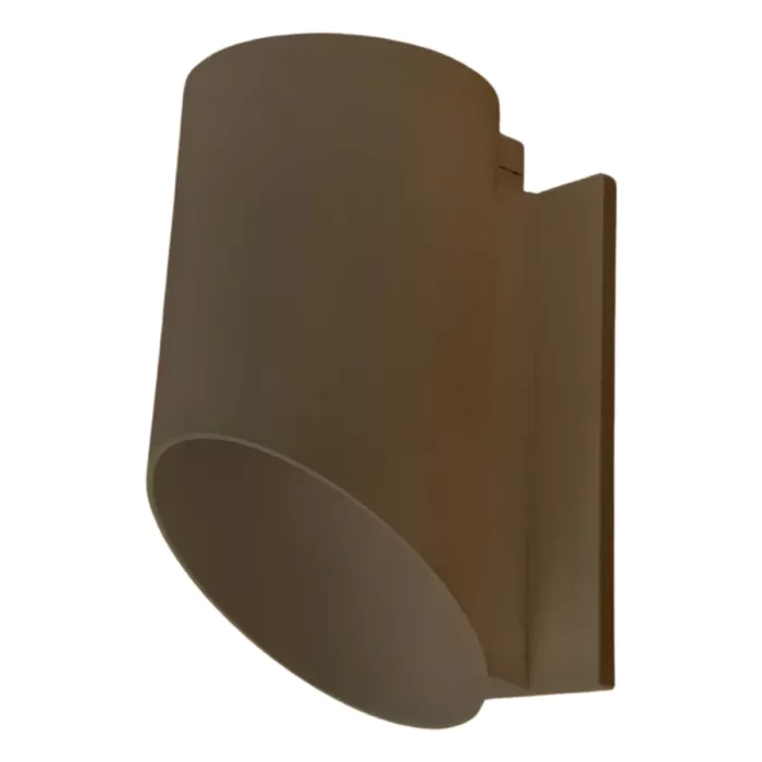 Arandela Moon Viena Chanfrada 1 Facho Marrom Externo 1L MR16 ou MR11 135x85x70mm 1080918 