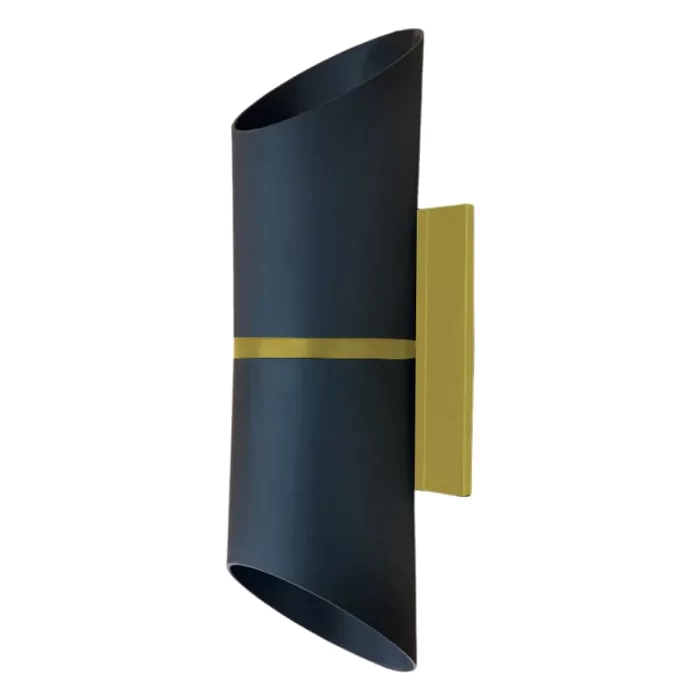 Arandela Moon Paris 2 Fachos Preto com Ouro 2L MR16 (Dicróica) 135x85x70mm 1080938