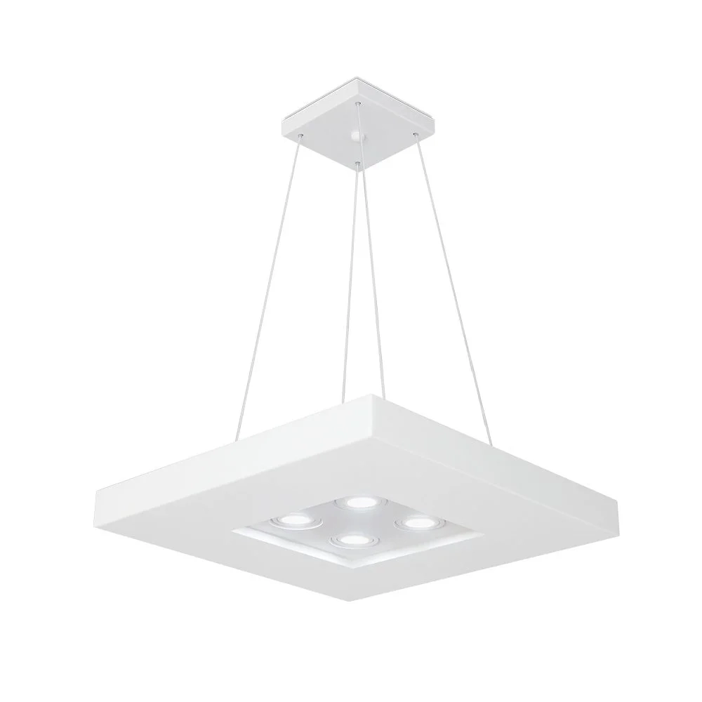 Pendente Usina Bore 4L E27 + 4L MR16 600X600X70mm 4601/60