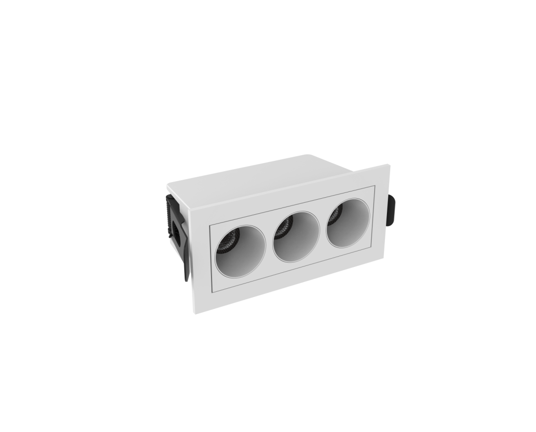 Embutido Alpertone Vision Downlight 6 watts IRC90  BRANCO e PRETO IRC90 Bivolt 96x46x52mm
