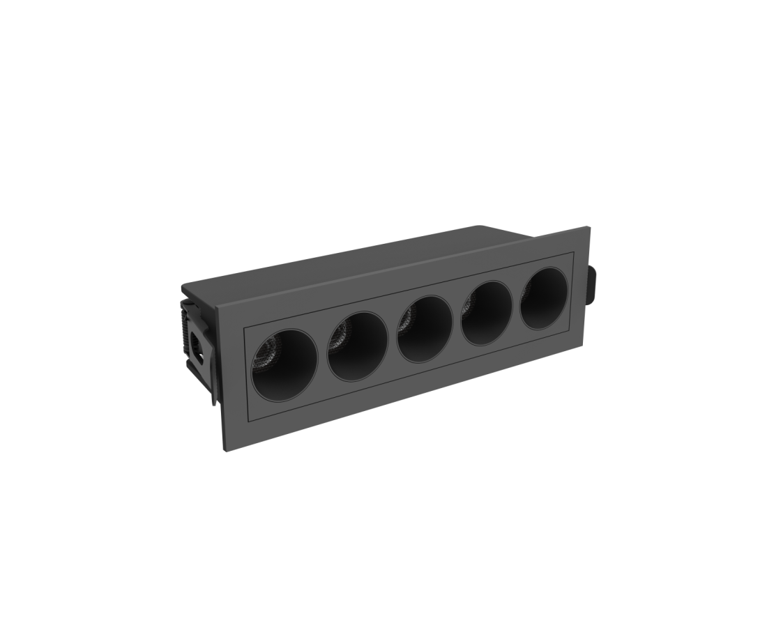 Embutido Alpertone Vision Downlight 10 watts IRC90 Preto Bivolt 148x46x52mm
