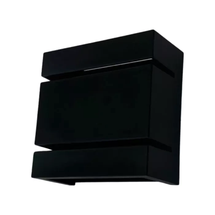 Arandela Moon Madrid Facho Duplo com Friso Preto 1L G9 110x110x50mm 1080866