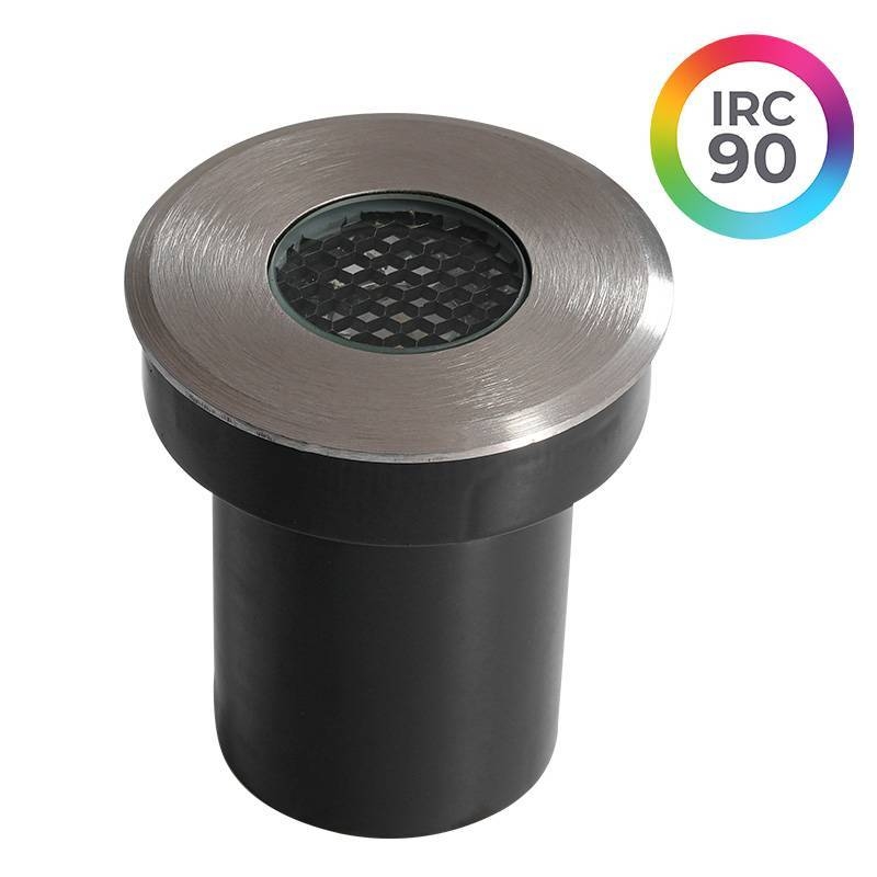 Embutido de Solo Nordecor Senf 5 watts 12° 2700K IP67 Inox Bivolt IRC90 Ø65x75mm 6842