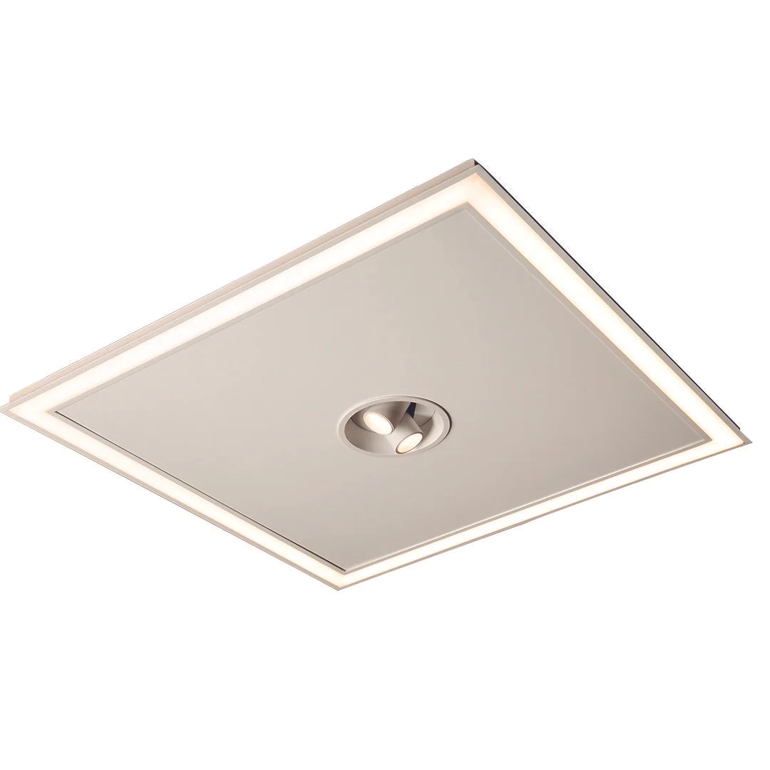 Embutido Usina Look 55 watts 3000K Bivolt 400X400X65mm 19985-50