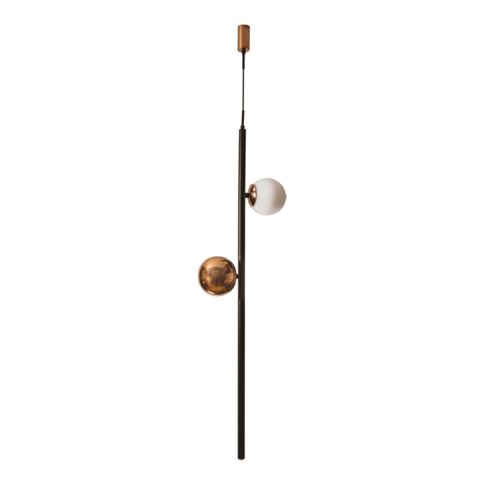 Pendente Usina Organic Vertical Globo por Waldir Junior 1L G9 Ø290X1000mm 51030