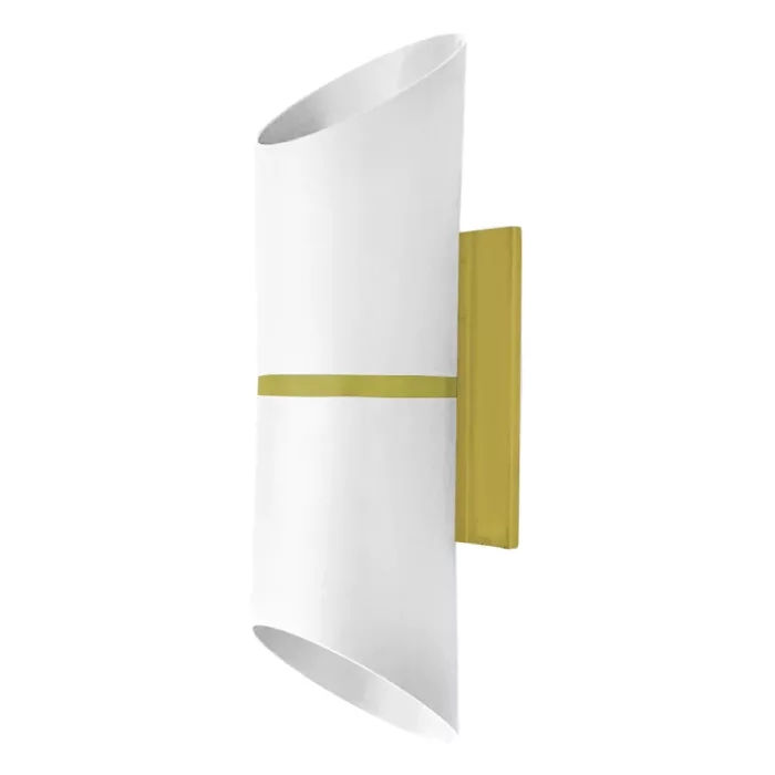 Arandela Moon Paris 2 Fachos Branco com Ouro 2L MR16 (Dicróica) 135x85x70mm 1080937
