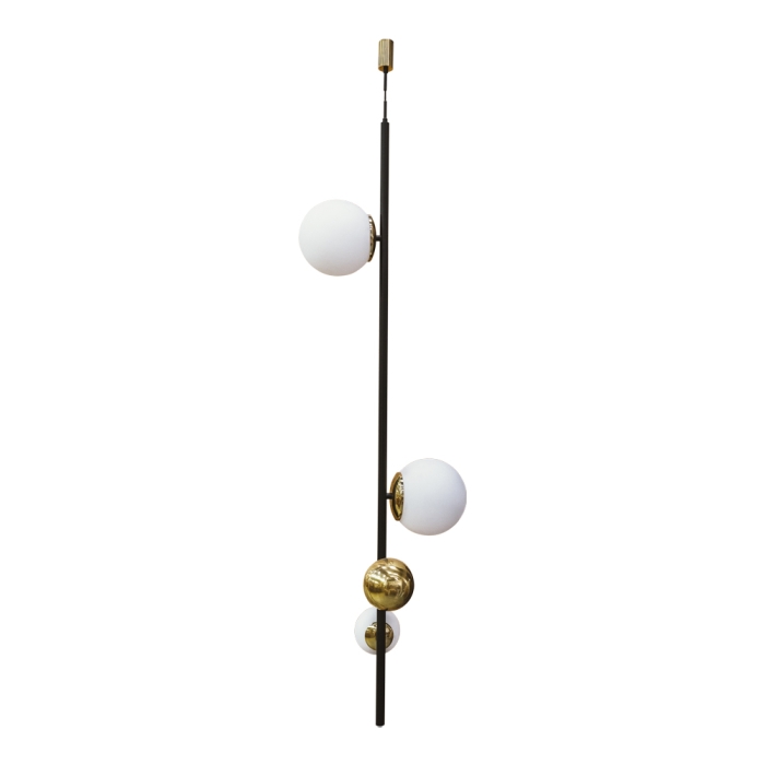 Pendente Usina Organic Vertical Globo por Waldir Junior 1L G9/1L E27 Ø450X1500mm 51030