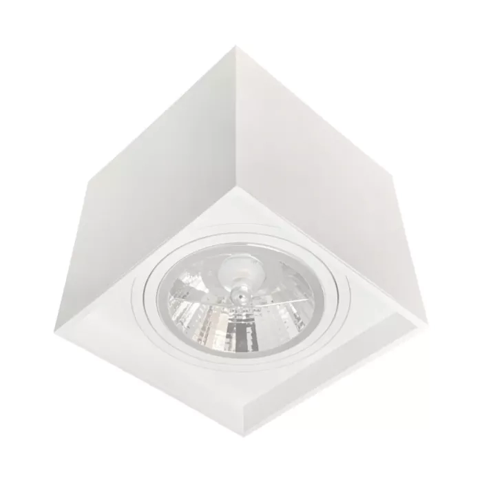 Plafon Sobrepor Moon Box AR111 Branco 140x155x155mm 1060828 