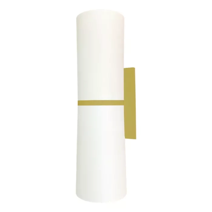 Arandela Moon Monaco 2 Fachos Branco com Ouro 2L MR16 (Dicróica) 135x85x70mm 1080929 