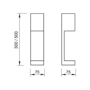 Arandela Usina Linda 1L G9 75X300X75mm 5741/30