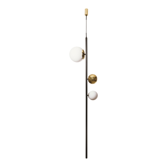 Pendente Usina Organic Vertical Globo por Waldir Junior 1L G9/1L E27 Ø360X1500mm 51030