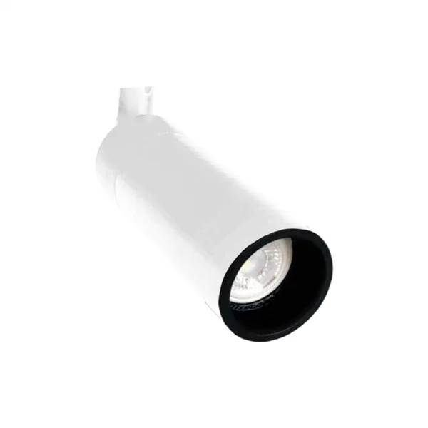 Spot para Trilho Moon Tube Branco com Fundo Preto PAR20 Ø80x135mm 1011161