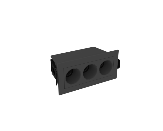Embutido Alpertone Vision Downlight 6 watts IRC90 Preto Bivolt 96x46x52mm
