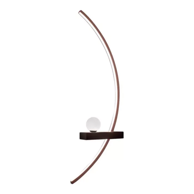 Arandela Usina Berimbau Luz p/ Esquerda Alumínio 38 watts Bivolt 1000X80X310mm 19723/1ELED