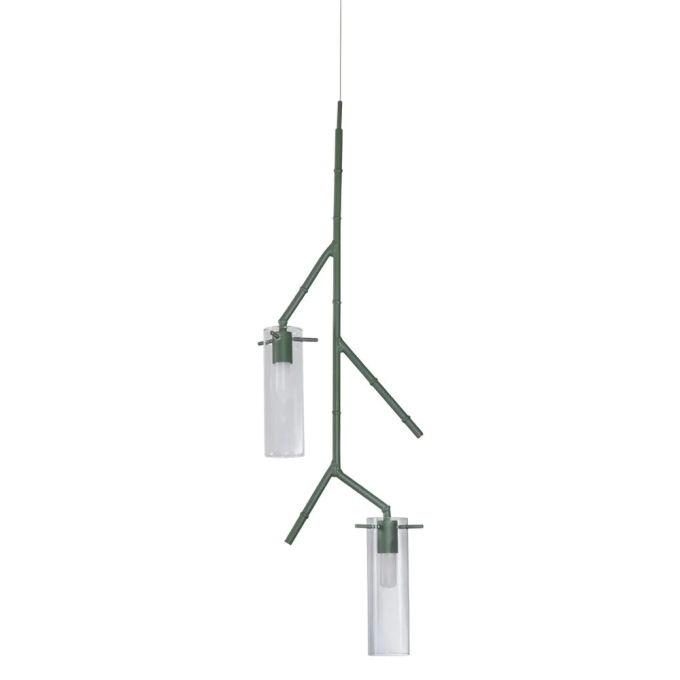 Pendente Usina Bambu 2L G9 245X65X875mm 16064/2