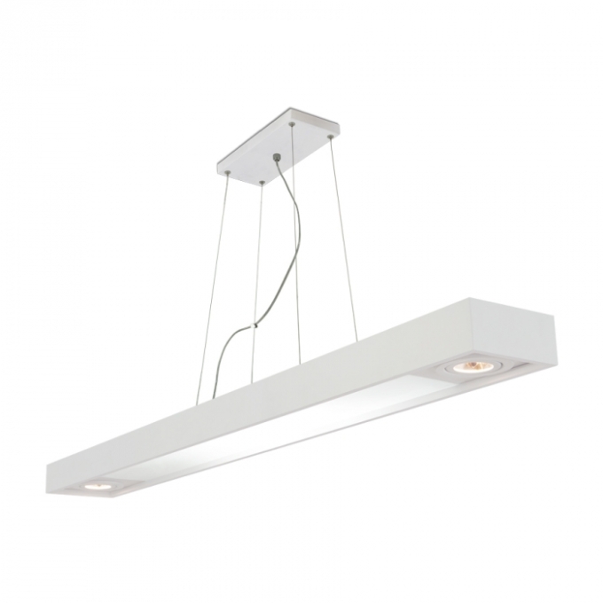 Pendente Usina Tropical Slim 4L T8 600mm + 2L Dicróica MR16 150X900X85mm 4716/90FDC
