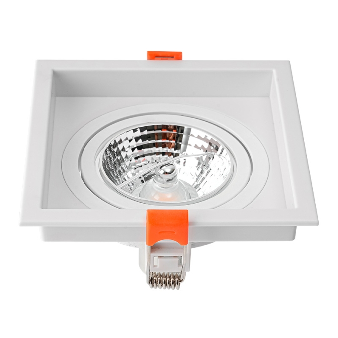 Spot Embutir Nordecor Loyo 1L AR70 Branco 120x120x15mm 6834