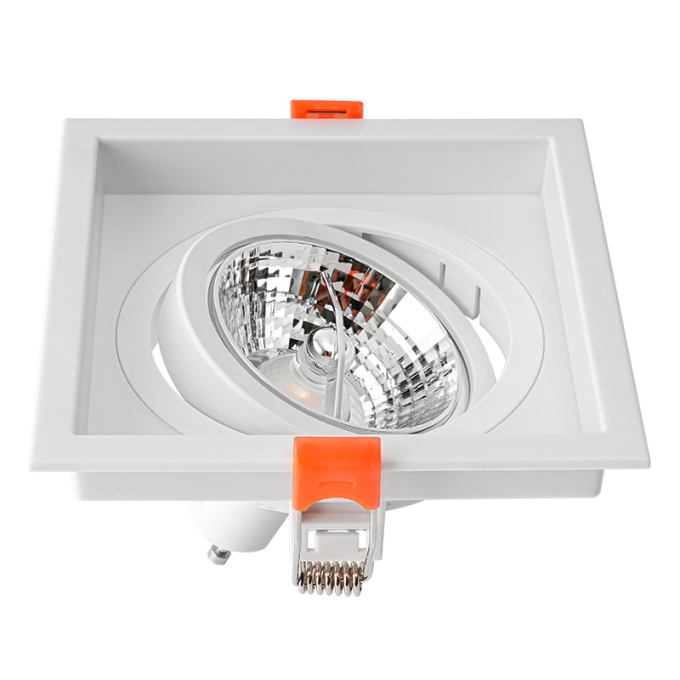 Spot Embutir Nordecor Loyo 1L AR70 Branco 120x120x15mm 6834