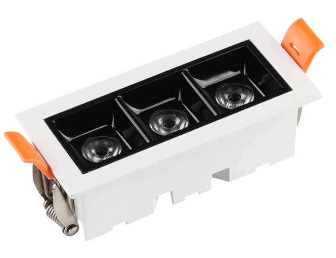 Embutido Alpertone Downlight Durell Dimerizável 6 watts IRC90 Branco e Preto 97x45x33mm 011312/011493
