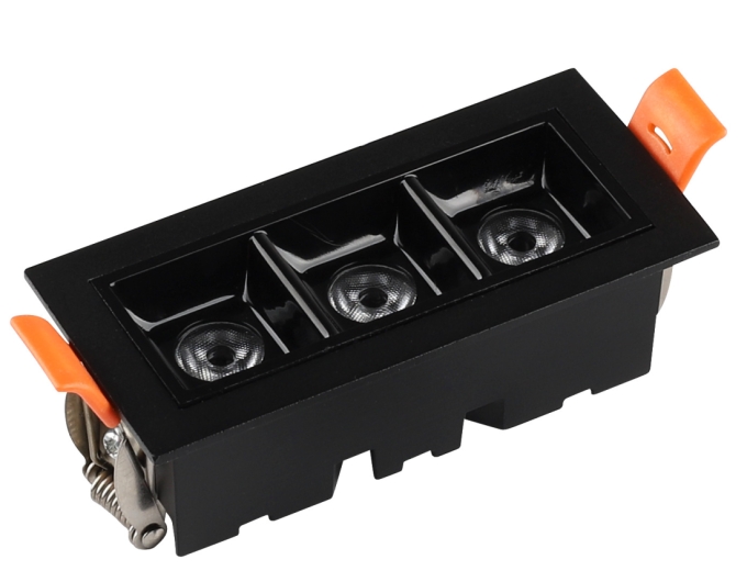 Embutido Alpertone Downlight Durell Dimerizável 6 watts IRC90 Preto 97x45x33mm 011310/011491
