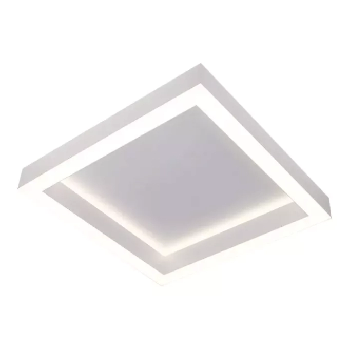 Plafon Usina LED Dobby Alumínio 112 watts Bivolt 500X500X75mm 19680/50LED