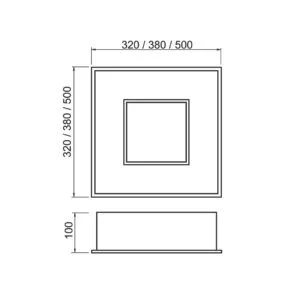 Embutido Usina Cherry 4L E27 320X320X100mm 4542/32
